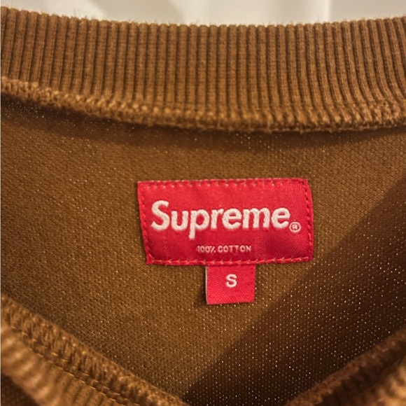 Authentic Supreme Mini Box Logo Crewneck; Size Small; Brown - Picture 4 of 6